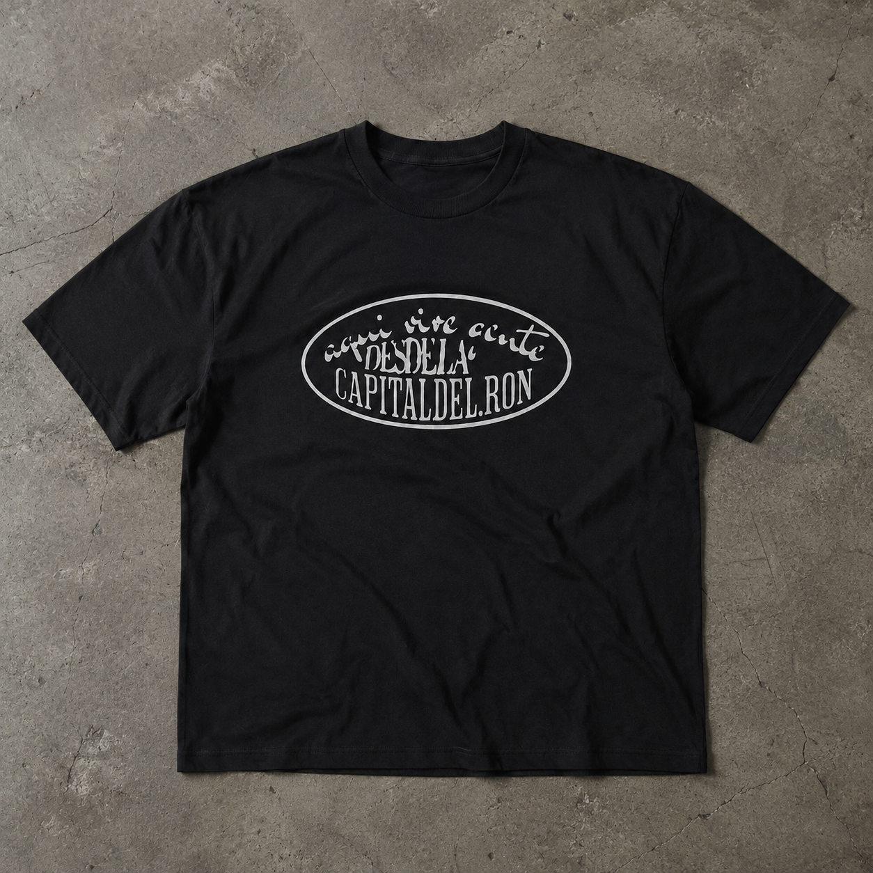 RUM TEE CAPITAL DEL RON OFF BLACK